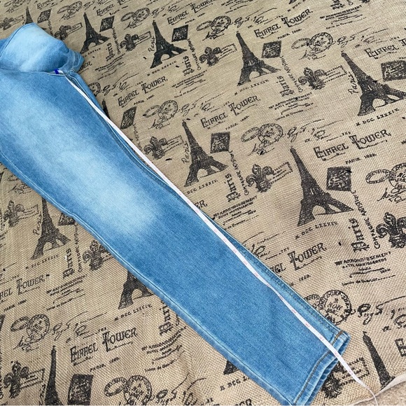 Old Navy NWT! Women'S In Tall Blue Mid-Rise Rockstar Super Skinny Jeggings - Picture 12 of 15